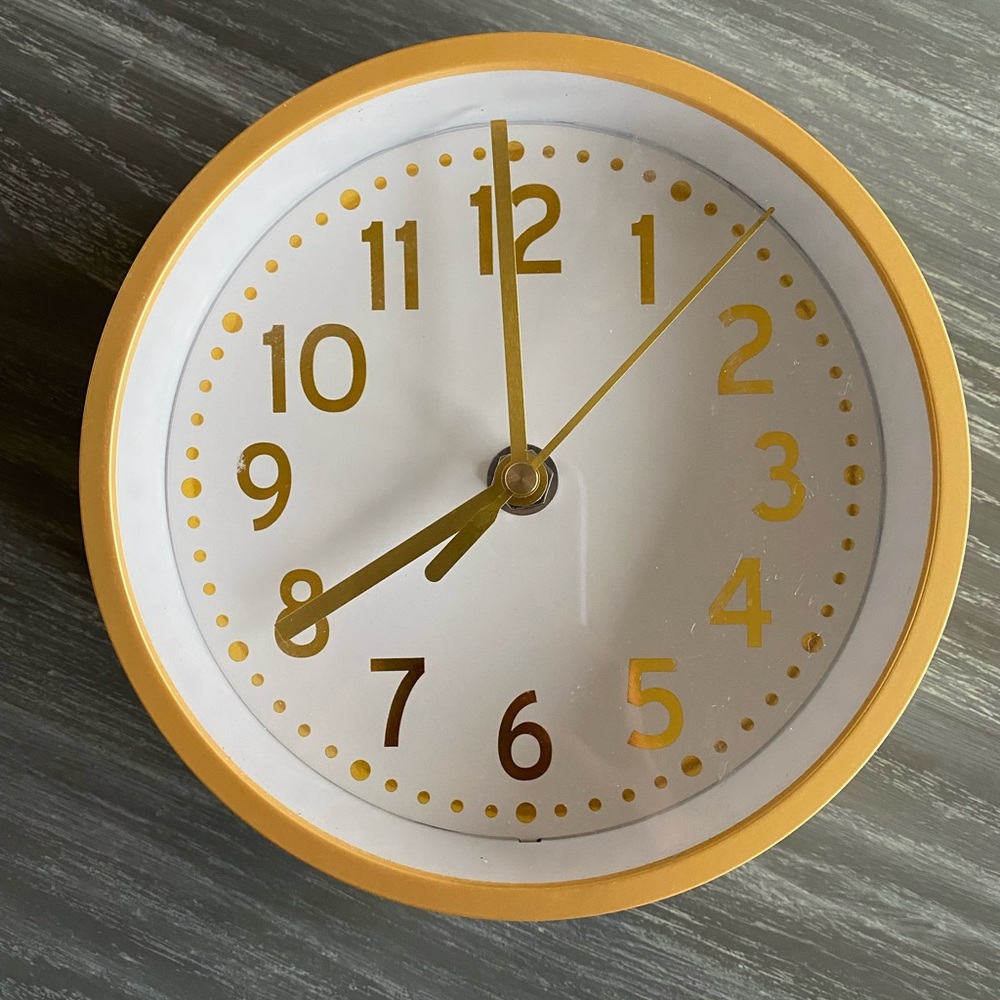 Gold Clock from Target